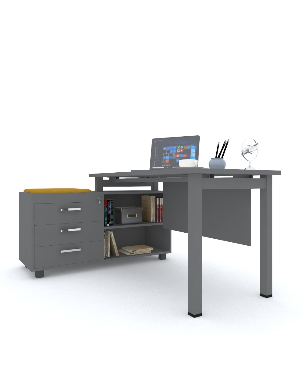 Quattro Desk With Side