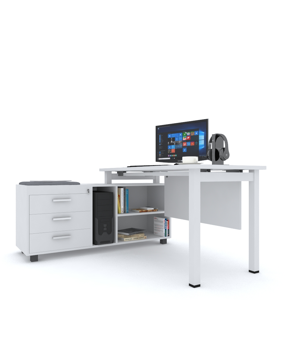 Quattro Desk with side