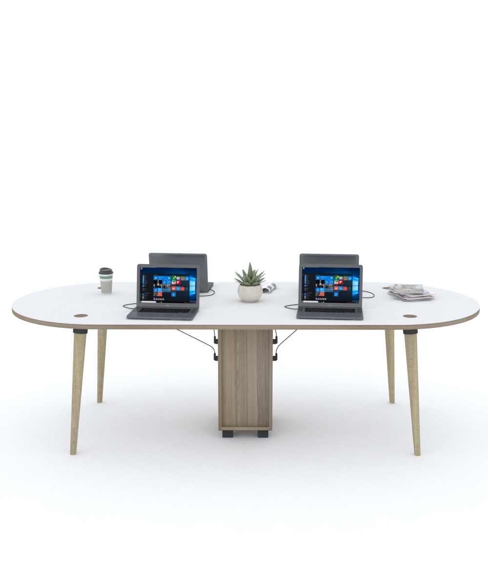 Domino Oval Meeting Table