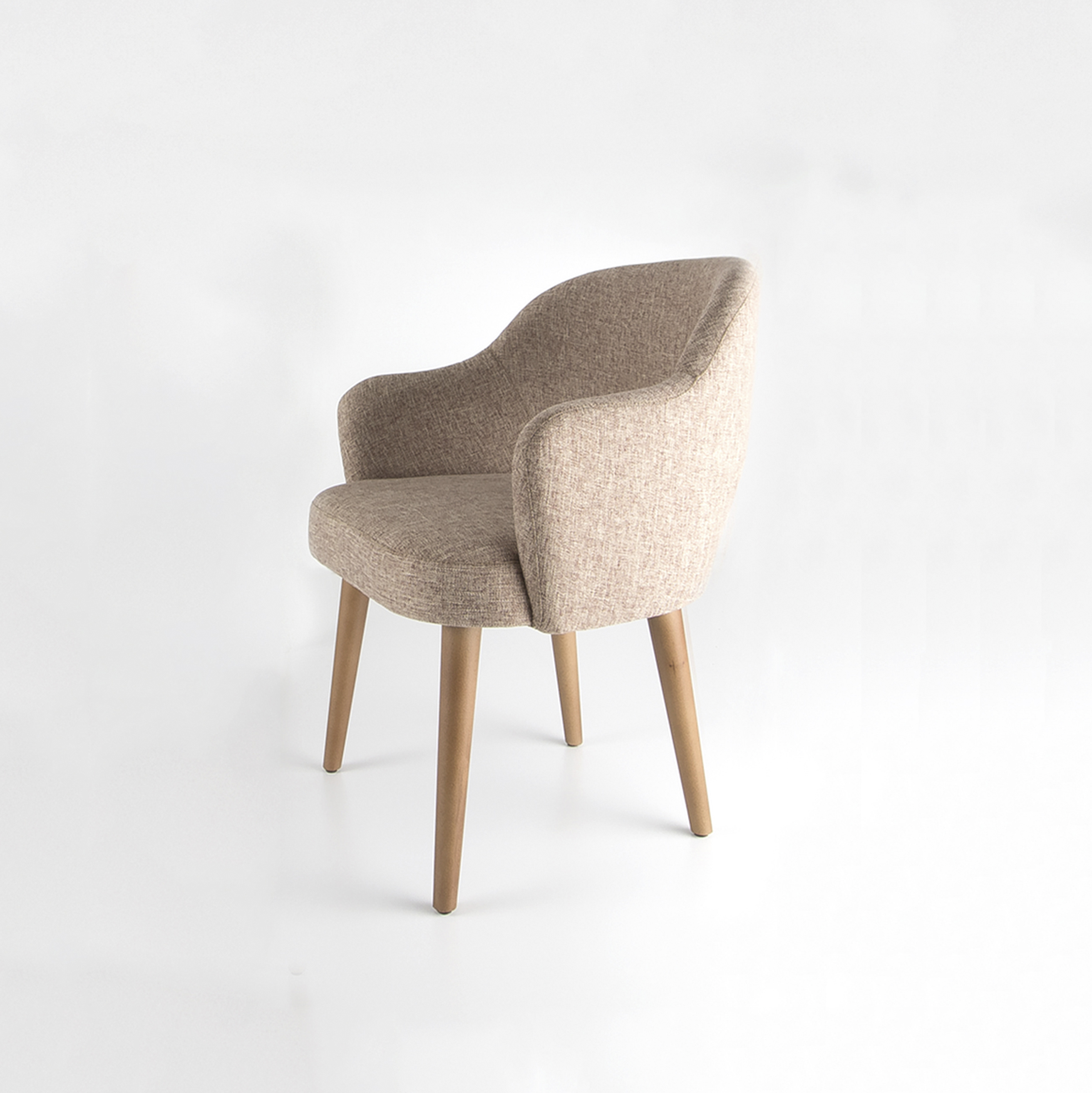 Domino fabric Fixed Chair