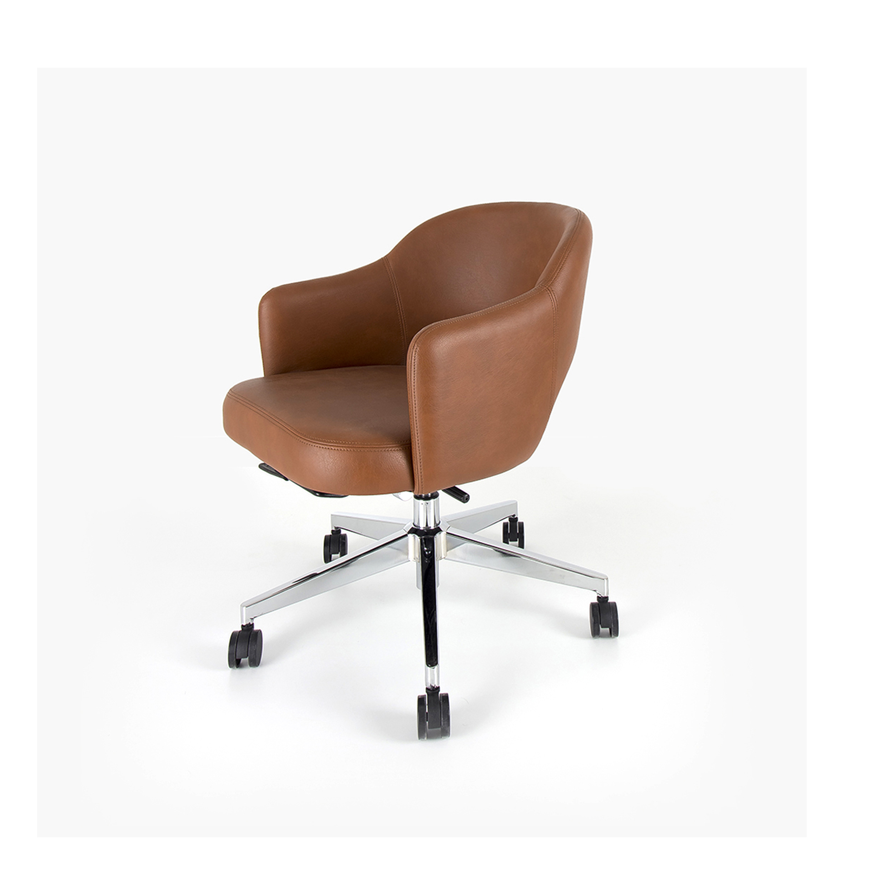 Domino leather Movable Chair