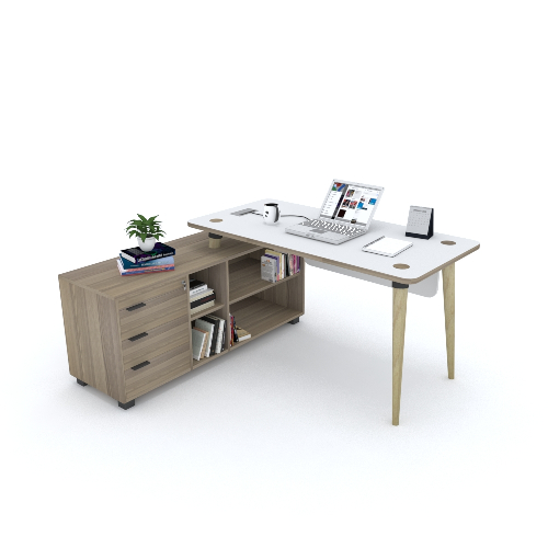 Domino Desk With Side
