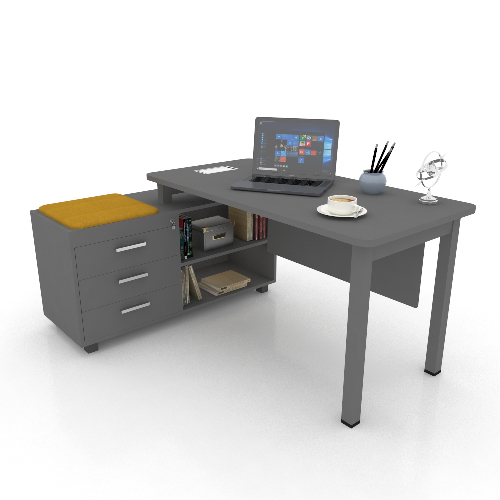 Quattro Desk With Side