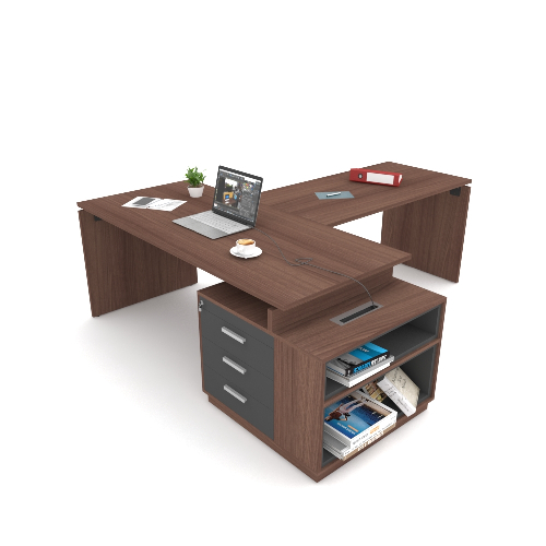 Domino Desk with Drawer