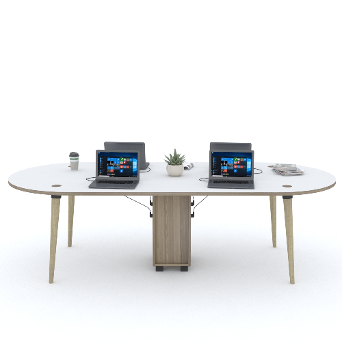 Domino Oval Meeting Table