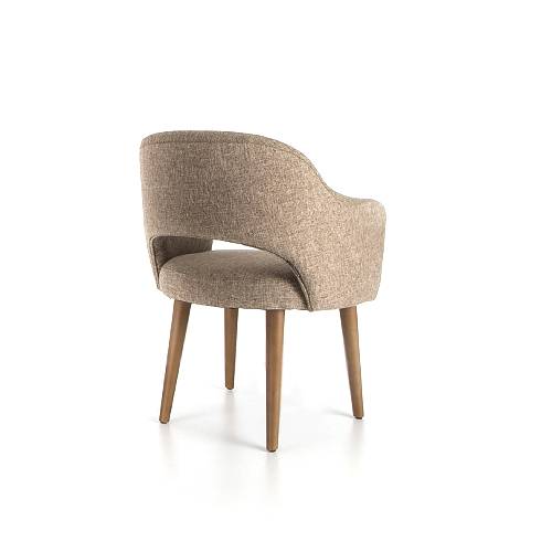 Domino fabric Fixed Chair